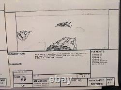 Star wars storyboards Empire Strikes Back movie props George Lucas production