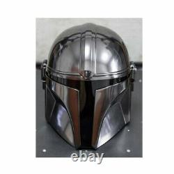Starwar's Mandalorian Steel Helmet Cosplay Prop Movie Helmet for LARP Roleplay