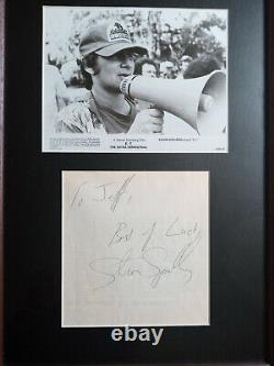 Steven Spielberg Signed Photo Display Framed Autograph Jaws Indiana Jones E. T