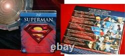 Superman Signed CHRISTOPHER REEVE, Margot Kidder, FRAME, CAPE Prop, COA UACC DVD