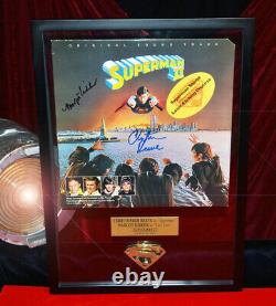 Superman Signed CHRISTOPHER REEVE, Margot Kidder, FRAME, CAPE Prop, COA UACC DVD
