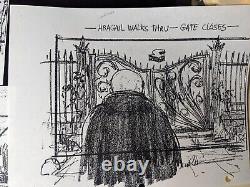 THE ADDAMS FAMILY Movie Props Production Art Storyboards lot HORROR MOVIES X1