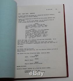THE TERMINATOR / James Cameron 1984 Movie Script Screenplay, Gale Anne Hurd
