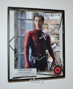 TOBEY MAGUIRE Signed Spider-Man AUTOGRAPH, Screen-Used COSTUME & WEB, DVD, COA