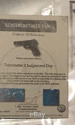 Terminator 2 Judgement Day Cyberdine Screen Used Movie Stunt Prop Pistol