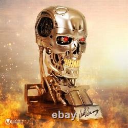 Terminator T-800 Signed By Arnold Schwarzenegger Head Skull Skeleton Autographed