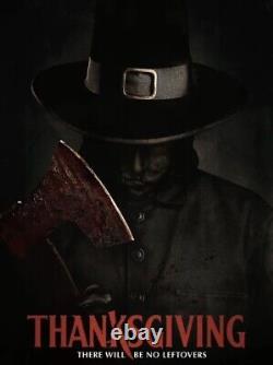 Thanksgiving Movie 3 Prop Lot Screen Worn Nametag WithCOA +John Carver Mask Bonus