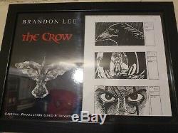 The Crow, production used storyboard in display