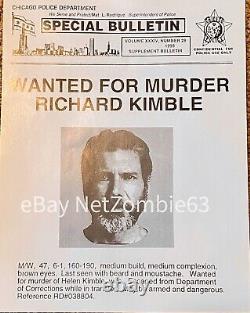 The Fugitive 1993 Harrison Ford Flyer Movie Prop Rare Buy It Now