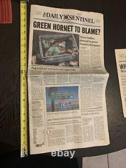 The Green HORNET Movie Prop Newspaper