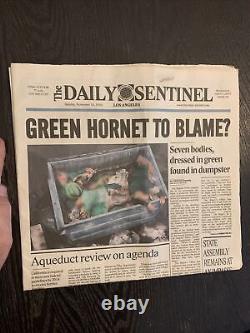 The Green HORNET Movie Prop Newspaper