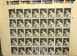 The Natural Crazy Rare Orig Printing Template Uncut Sheet Of 40 Roy Hobbs Cards