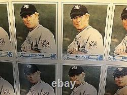The Natural Crazy Rare Orig Printing Template Uncut Sheet Of 40 Roy Hobbs Cards