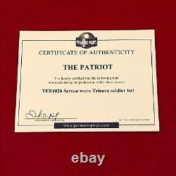 The Patriot Movie British Soldier Tricorn Hat Screen Used Prop with COA