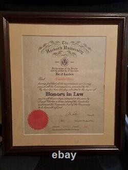 The Phantom Xander Drax Harvard Diploma Prop CAN BE SEEN ON SCREEN