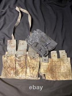 The Walking Dead Zombie Movie Prop Bloody Military Gear Gloves Magazine Pouch