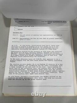 The X-Files Authentic Movie Prop- Investigation report used on episode