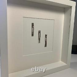 Three Star Wars Death Star II Props in a Shadowbox Frame