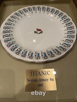 Titanic First Class Dinner Plate Screen Used Prop J. Peterman 20th Century Fox