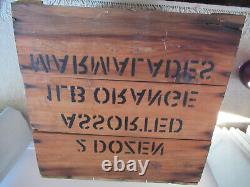 Titanic Movie Set Prop James Cameron Marmelade Crate Reverse Writing