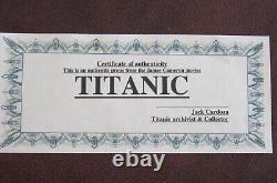 Titanic Movie Set Prop James Cameron Marmelade Crate Reverse Writing