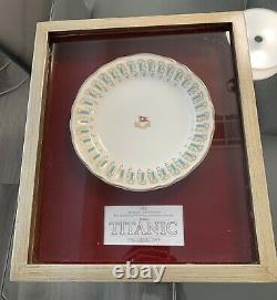 Titanic Wisteria 1st Class Plate The White Star Line Original Movie Prop COA