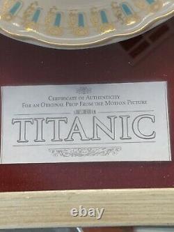Titanic Wisteria 1st Class Plate The White Star Line Original Movie Prop COA