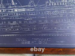 Titanic movie Prop Original Blue Print 1997 J Peterman Co