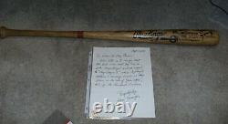 Tom Berenger Major League Movie Used Baseball Bat Jake Taylor Autograph Psa Dna