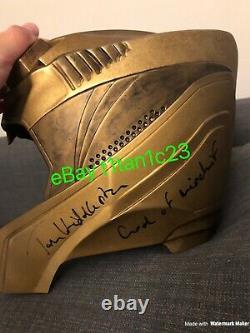 Tom Hiddleston Signed Loki Helmet Kings Art Replica Prop Beckett Bas Coa Auto