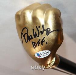 Tom Wilson Back To The Future 2 Signed Walking Cane Stick Biff Beckett Prop