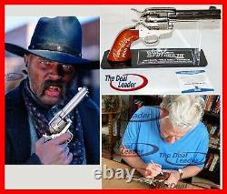 Tom Wilson Back To The Future 3 Signed Mad Dog Prop Metal Replica Gun Beckett