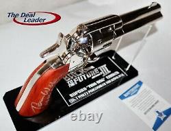 Tom Wilson Back To The Future 3 Signed Mad Dog Prop Metal Replica Gun Beckett