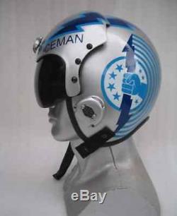 Top Gun Iceman Flight Helmet Movie Prop Pilot Naval Aviator Usn Navy