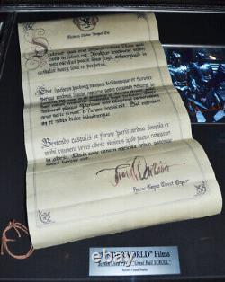 UNDERWORLD Prop SCROLL & HAND, signed BILL NIGHY Autograph, DVD COA, Frame, UACC