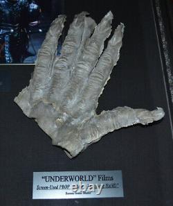 UNDERWORLD Prop SCROLL & HAND, signed BILL NIGHY Autograph, DVD COA, Frame, UACC