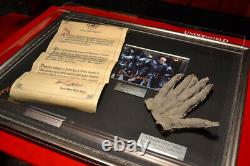 UNDERWORLD Prop SCROLL & HAND, signed BILL NIGHY Autograph, DVD COA, Frame, UACC