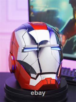 US! 11Automatic Iron Man MK5 Helmet Voice Controlled Wearable Silvery Autoking
