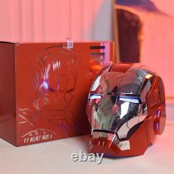 US! 11Automatic Iron Man MK5 Helmet Voice Controlled Wearable Silvery Autoking