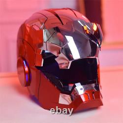 US! 11Automatic Iron Man MK5 Helmet Voice Controlled Wearable Silvery Autoking