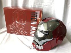 US Stock Iron Man MK5 Helmet Wearable Voice Control ABS Mask Cosplay Prop Gift
