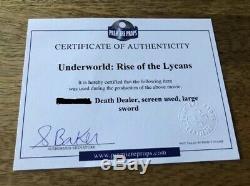 Underworld Rise of the Lycans Death Dealer Sword Movie Film Prop Weapon COA