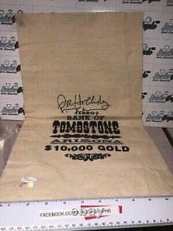 Val Kilmer Tombstone Signed Autographed Prop Money Bag Doc Holliday Jsa Coa