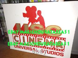 Very Rare USC Cinema Universal Studios sign display poster production used