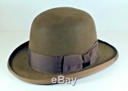 Vintage Bowler Derby Hat Emerson Fifth Ave. NY Size 7 3/8 Movie Prop