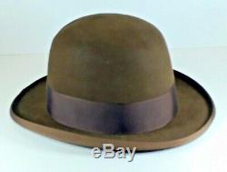 Vintage Bowler Derby Hat Emerson Fifth Ave. NY Size 7 3/8 Movie Prop