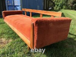 Vintage Mid Century Modern 1970s Groovy Floral Sofa Couch Movie Set Prop Retro