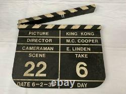 Vintage wood King Kong movie slate clapper board 1932
