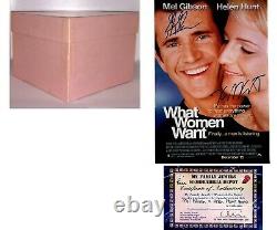 WHAT WOMEN WANT (2000) Screen-Used Prop PINK BOX & GIBSON/HUNT SIGNED 8x10 COA