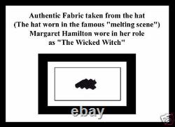 WIZARD OF OZ WICKED WITCH Signed Costume Movie Prop COA photo Memorabilia relic